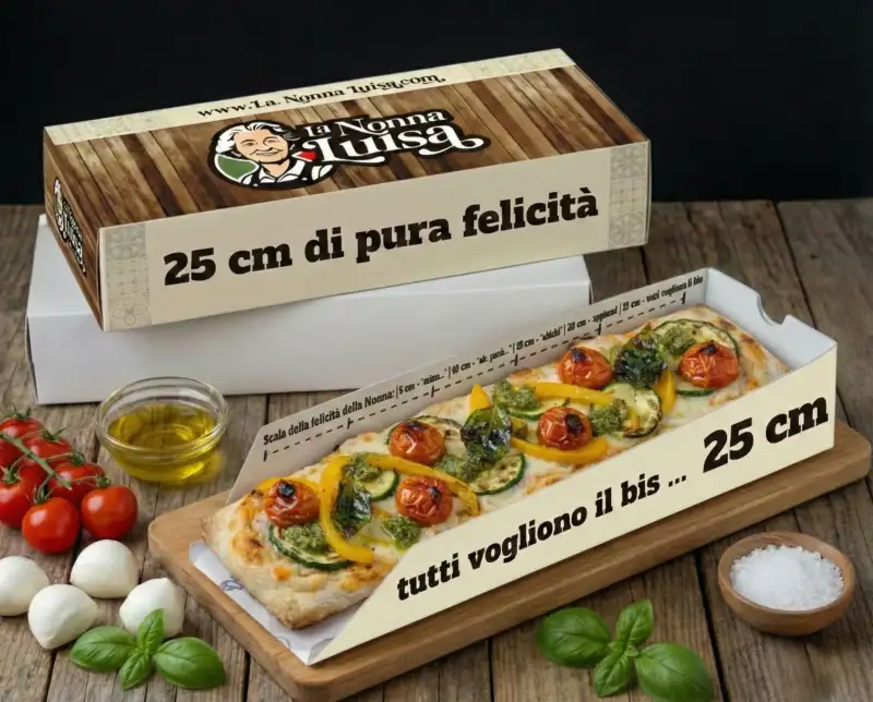 Pizza Box - Une pizza individuelle présentée dans un élégant étui. Le format parfait pour déguster notre Tricotta où que vous soyez.
