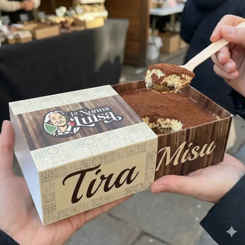 Tiramisù italien fait maison à Nice — La Nonna Luisa, mascarpone et café espresso