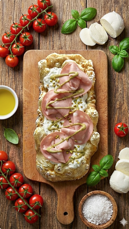 Mortadella, Pistacchio & Stracciatella